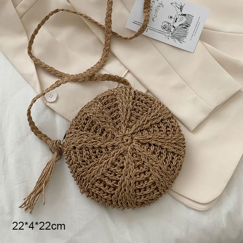 Straw Beach Bag (various options)