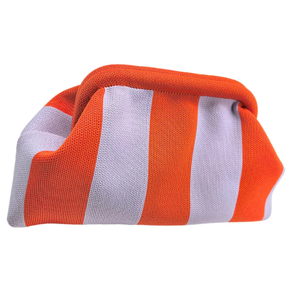 Summer Striped Beach Clutch