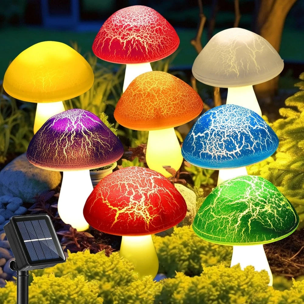 Solar Outdoor Mushroom Garden Light