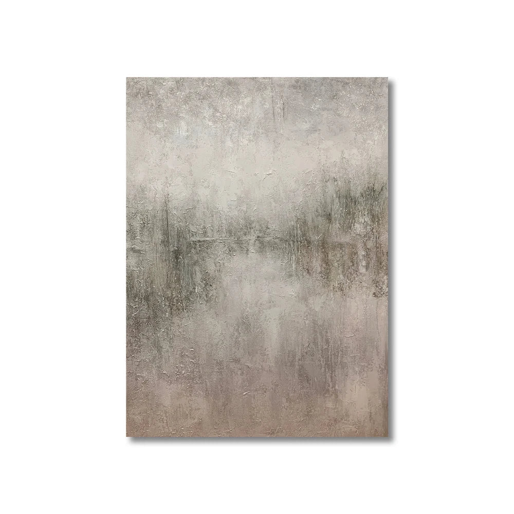 Neutral Minimalist Painting on Flat Canvas (no frame)