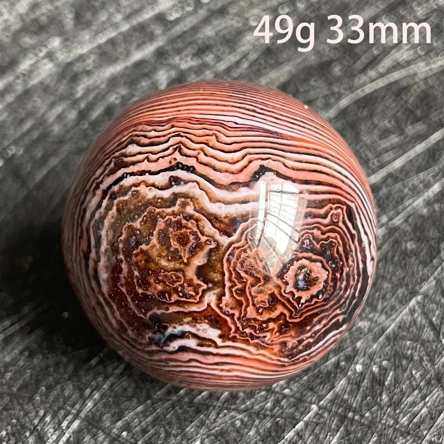 Silk Agate Sphere