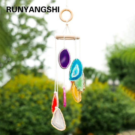Natural Crystal Agate Windchime