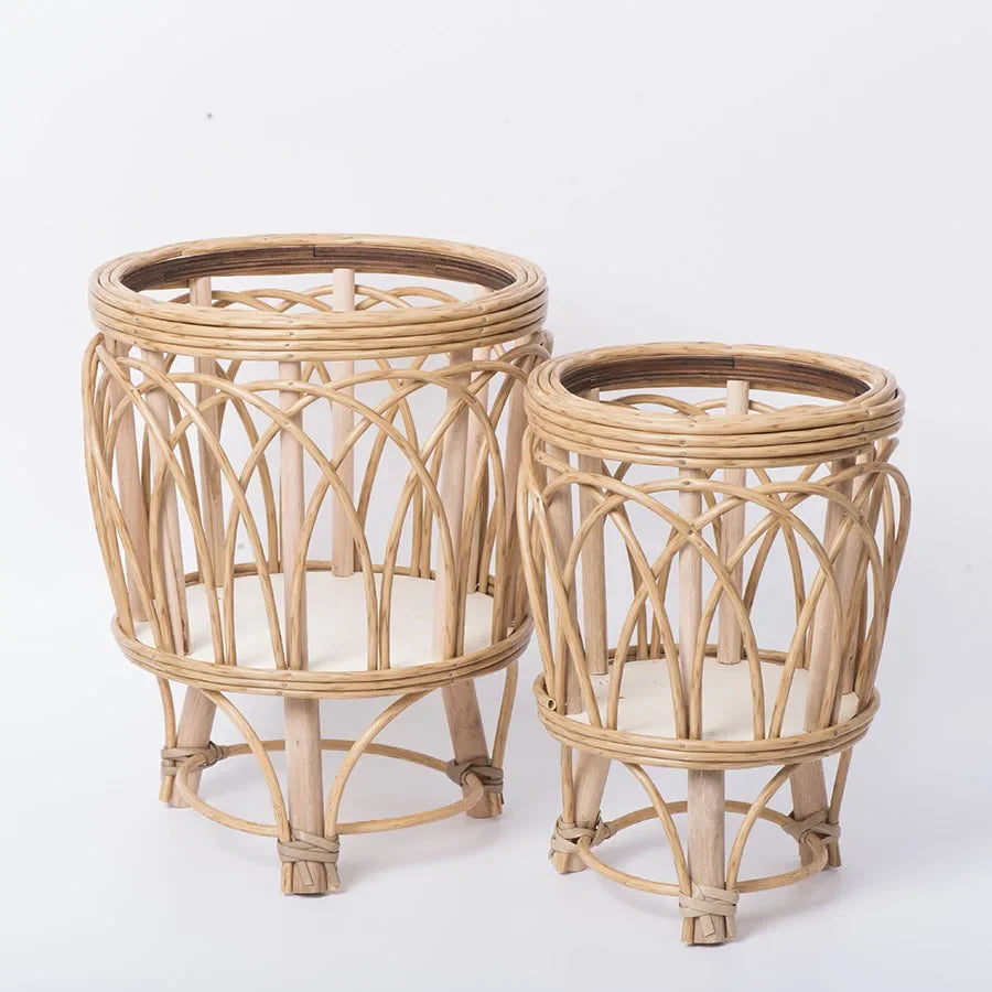 Hand-made Rattan Flower Pot Holder