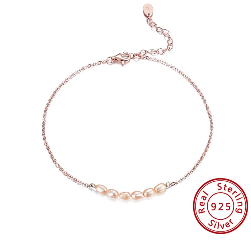 14K Gold Plated Sterling Silver Anklets (22 style options)