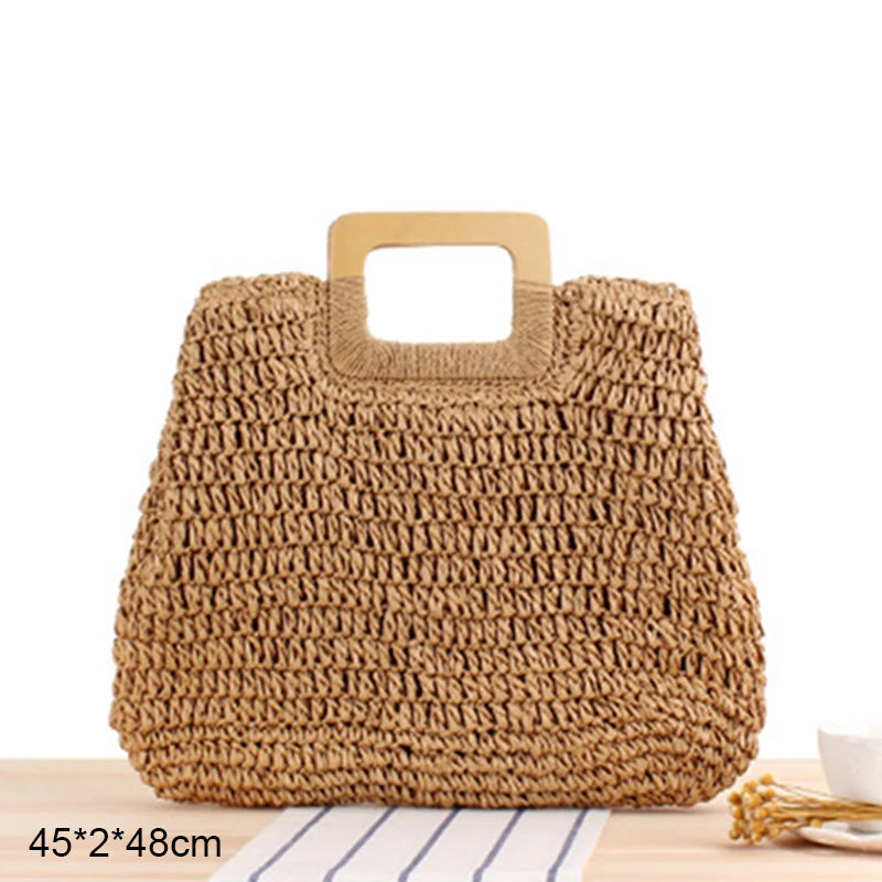 Straw Beach Bag (various options)