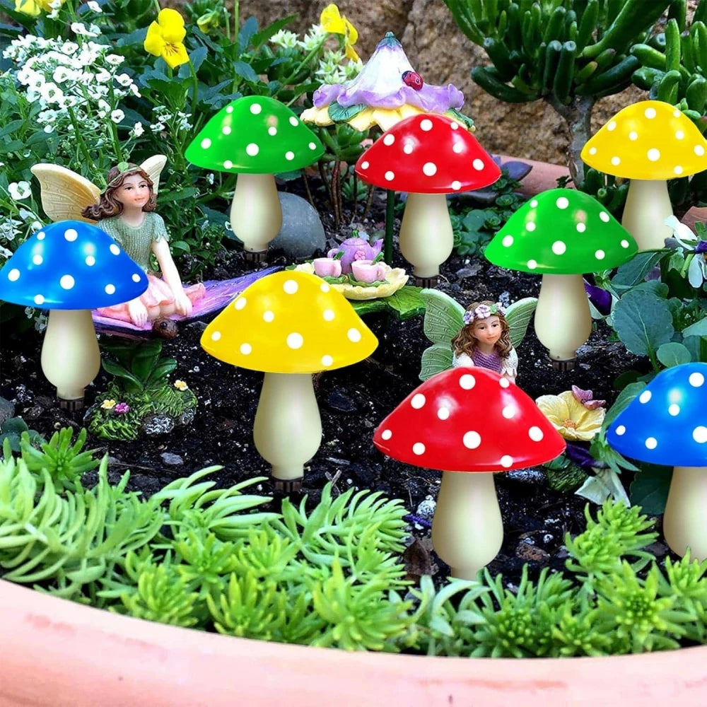 Solar Outdoor Mushroom Garden Light