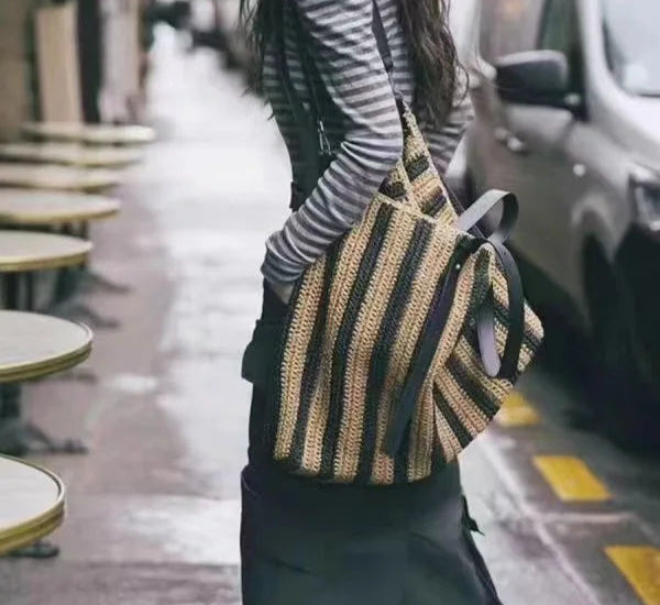 Large Woven Beach Tote